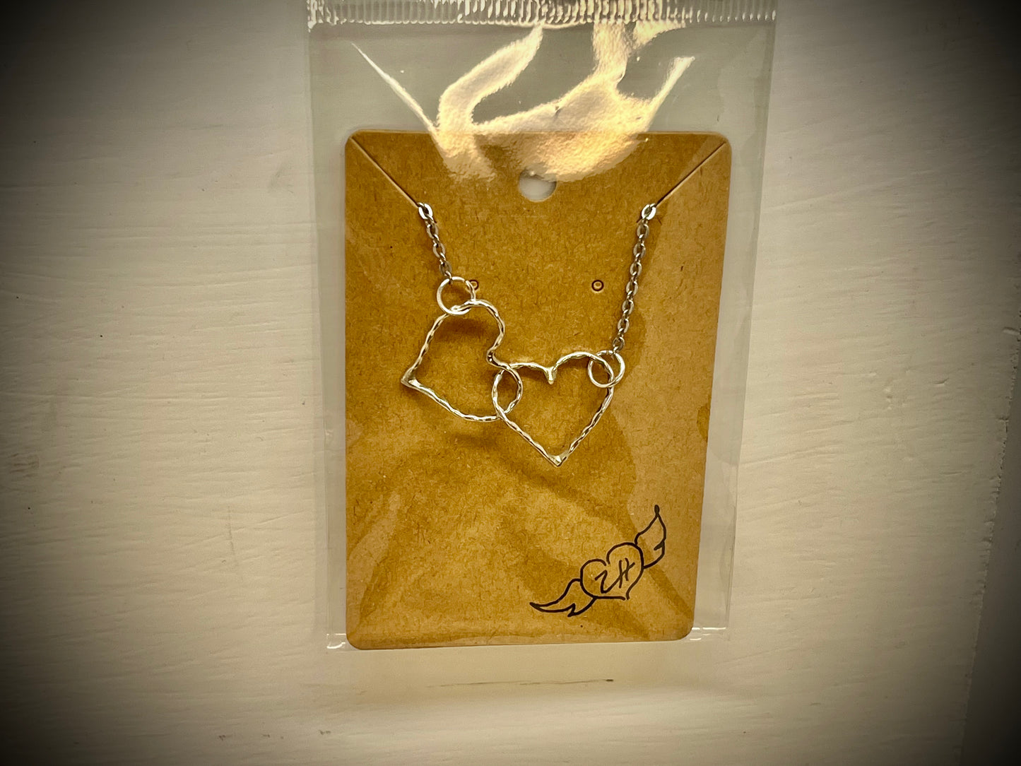 ZH Designs Boho Interlocking Hearts Pendant