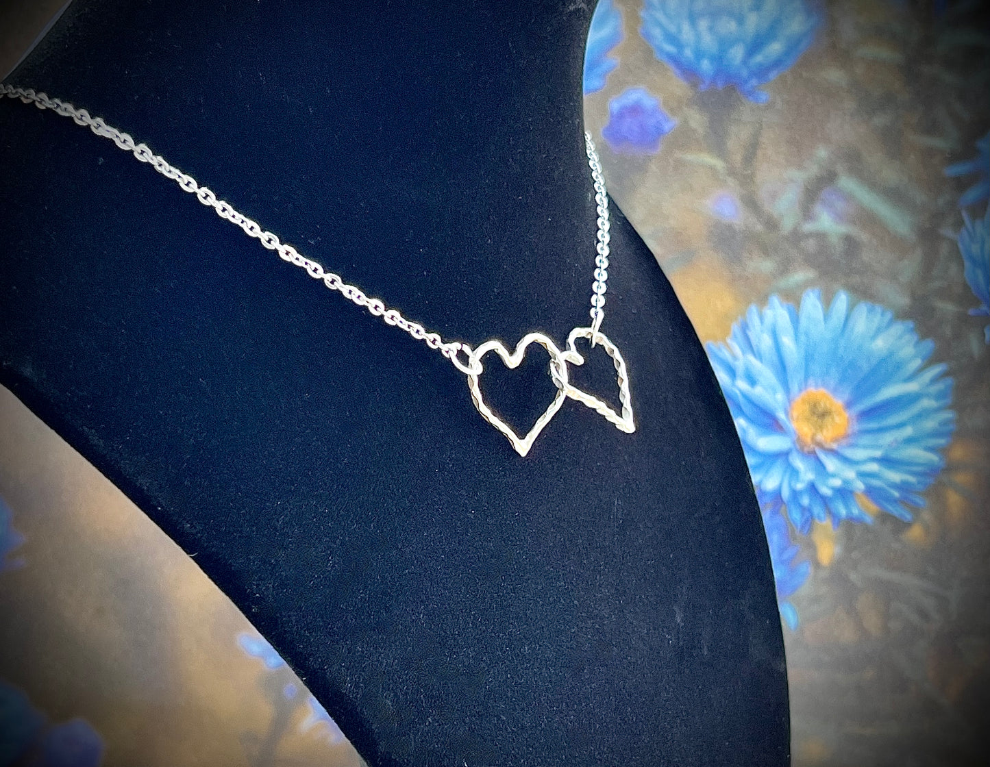 ZH Designs Boho Interlocking Hearts Pendant