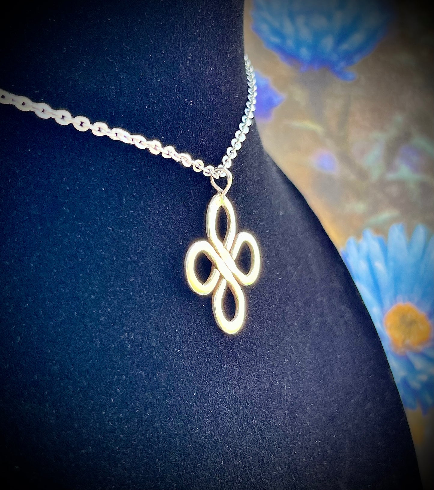 ZH Designs Boho Clover Silver Pendant