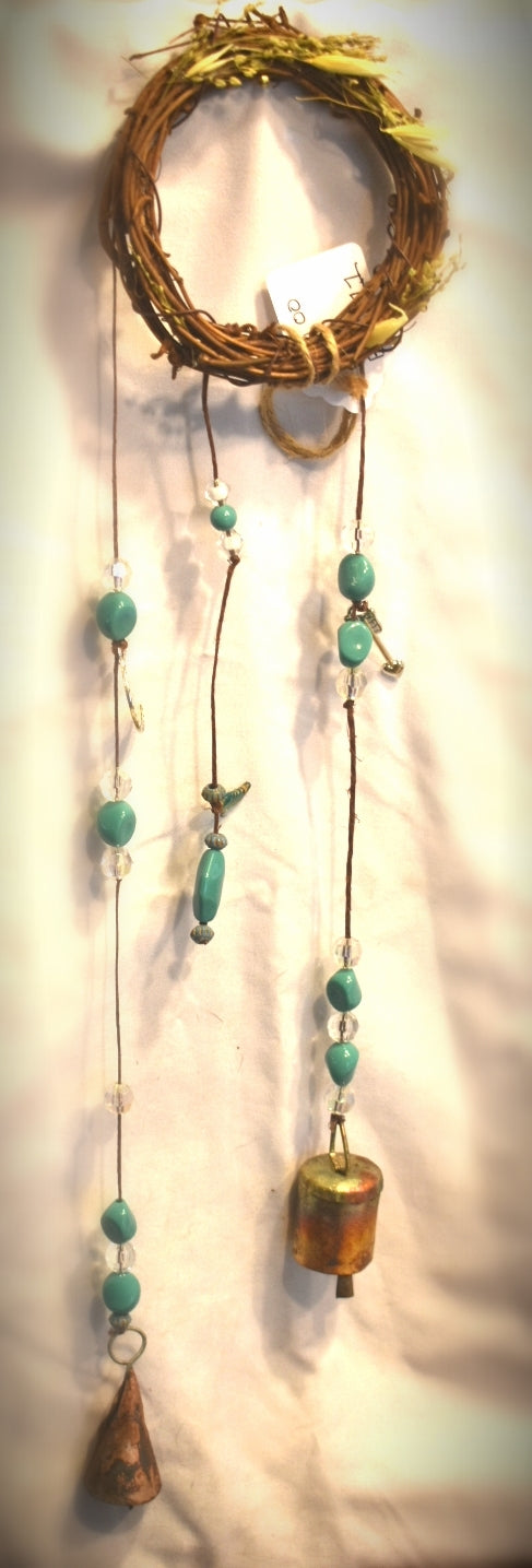 Witches Bells - Turquoise Feather