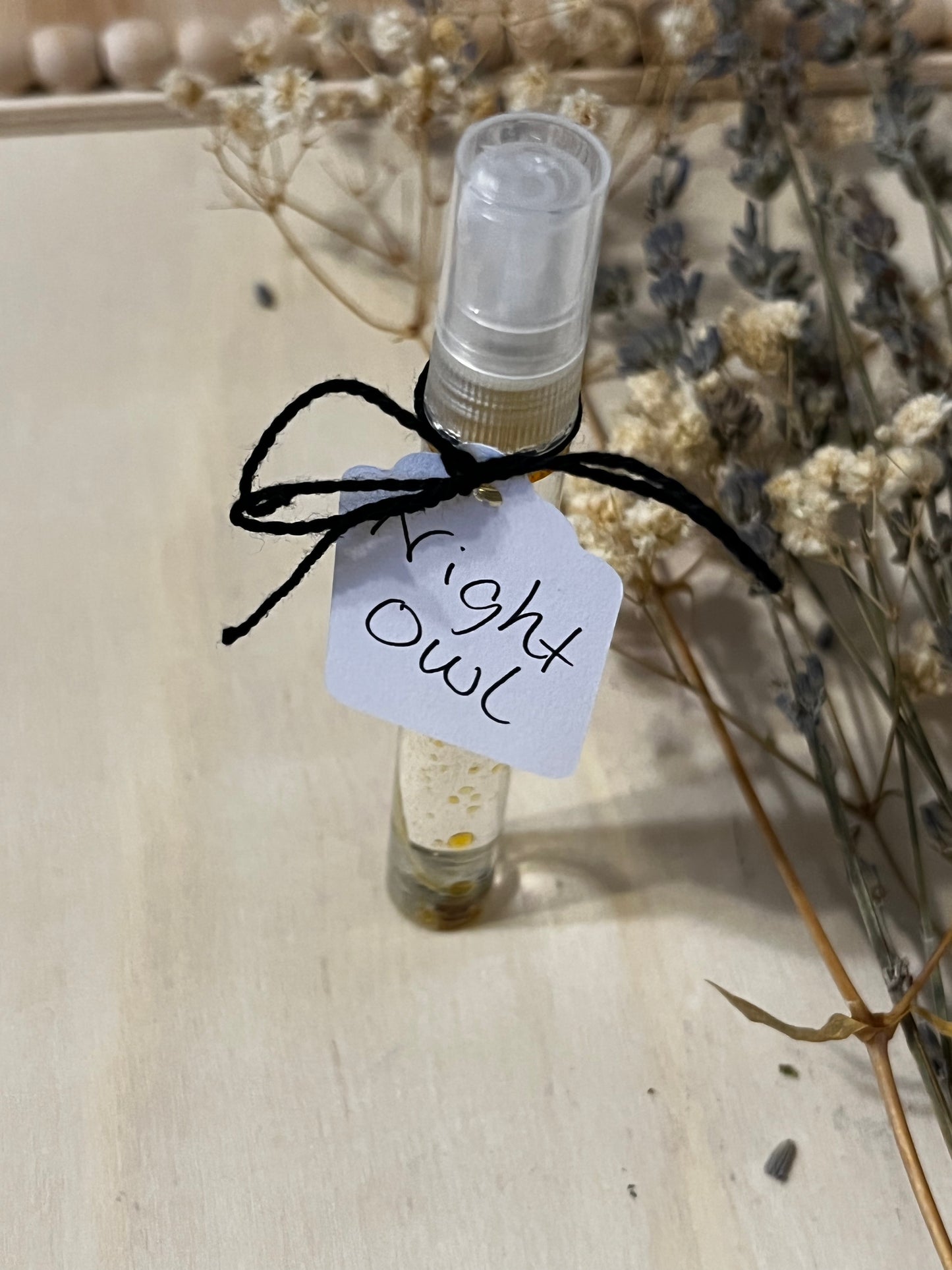 Night Owl Crystal Charged Essential Oil Body Spray