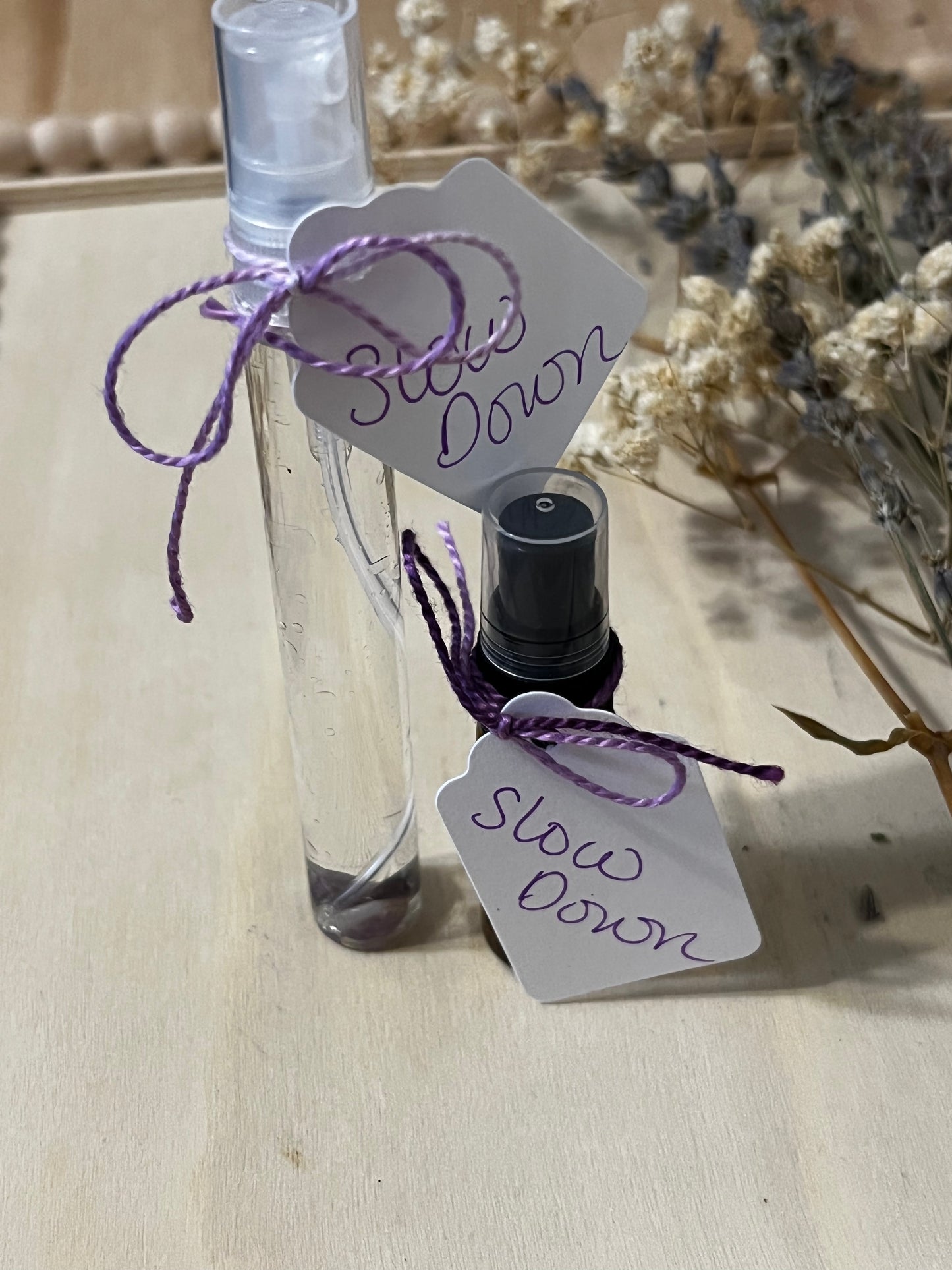 Slow Down Crystal Charged Essential Oil Body Spray