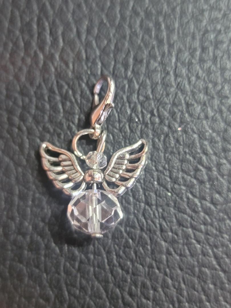 Hanging Charm Small Clear Angel