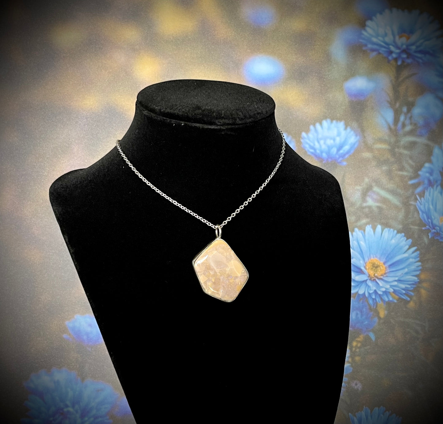 ZH Designs Opal in Sandstone Pendant