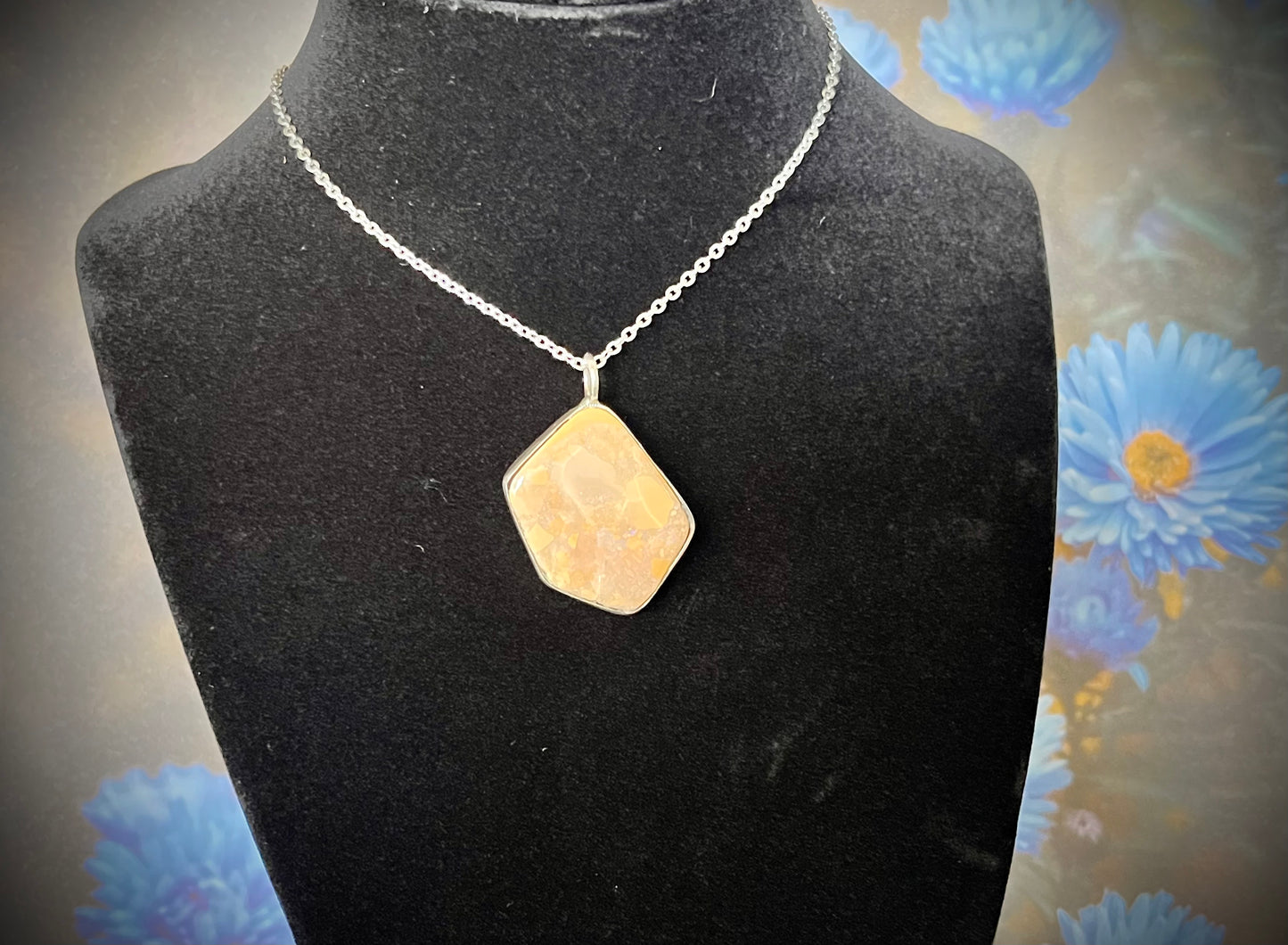 ZH Designs Opal in Sandstone Pendant