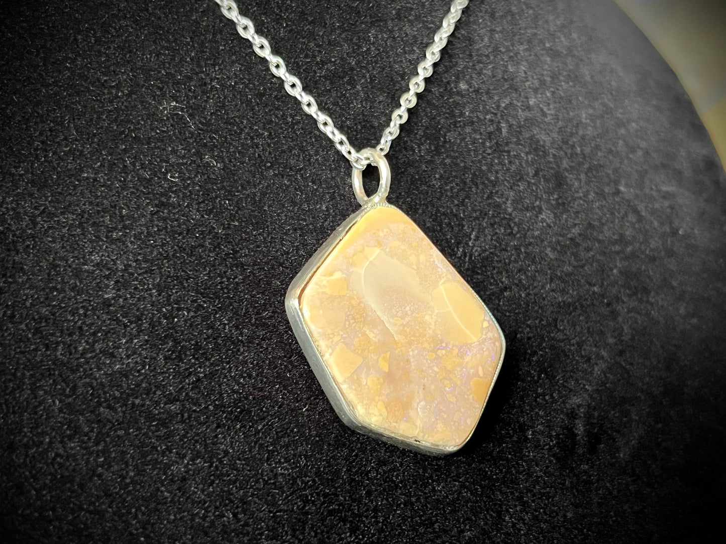 ZH Designs Opal in Sandstone Pendant
