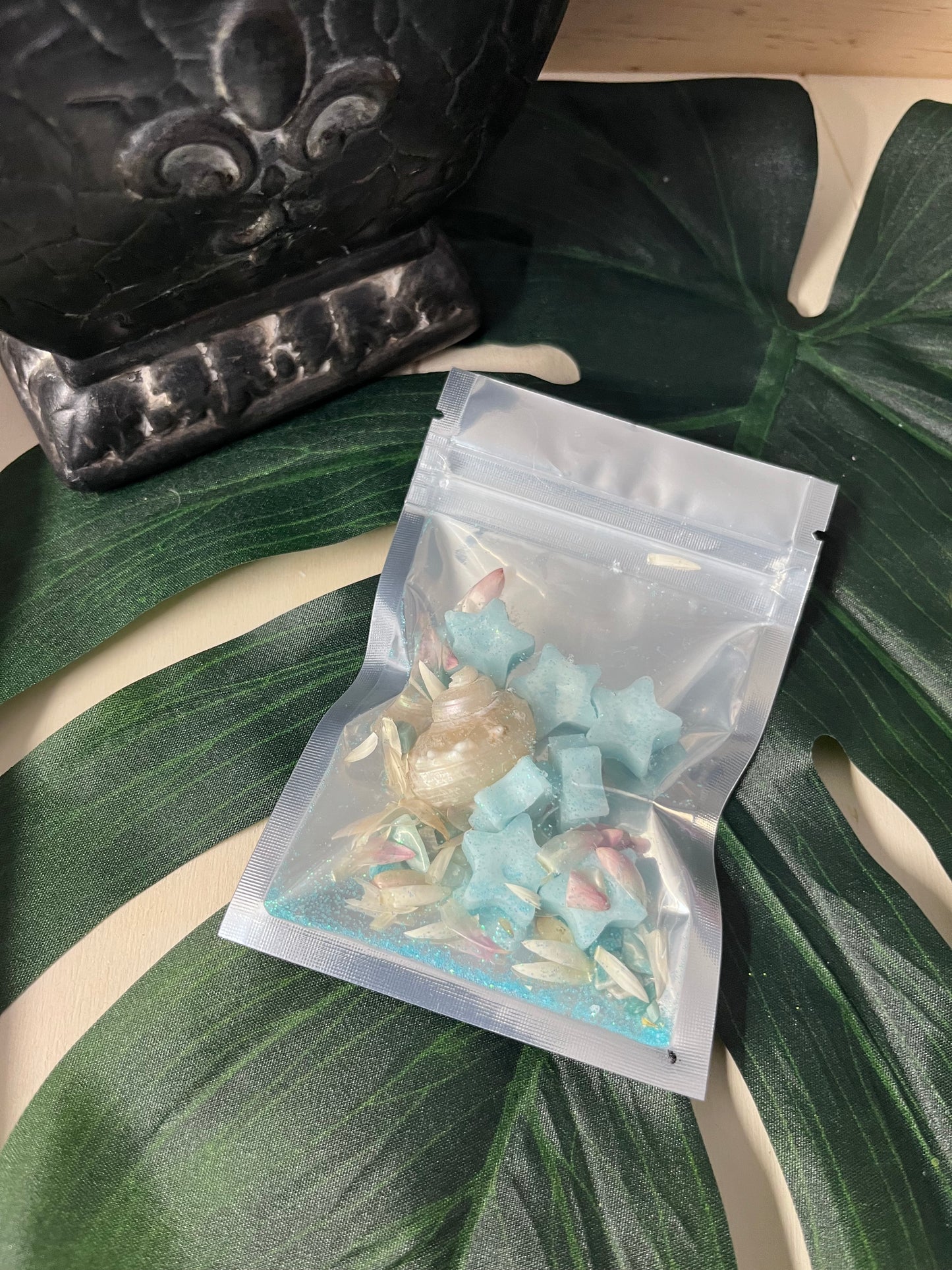 Crystal Charged Wax Melts - Moons/Stars/Skulls - .5oz Pouch