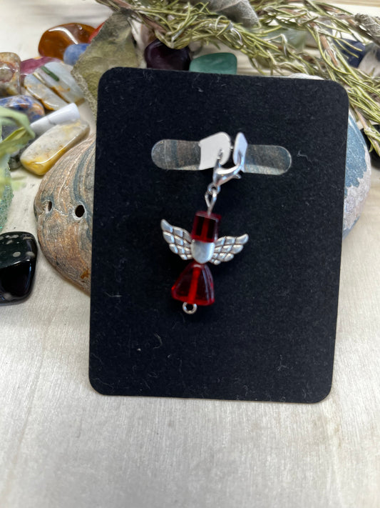 Hanging Charm Small Red Angel