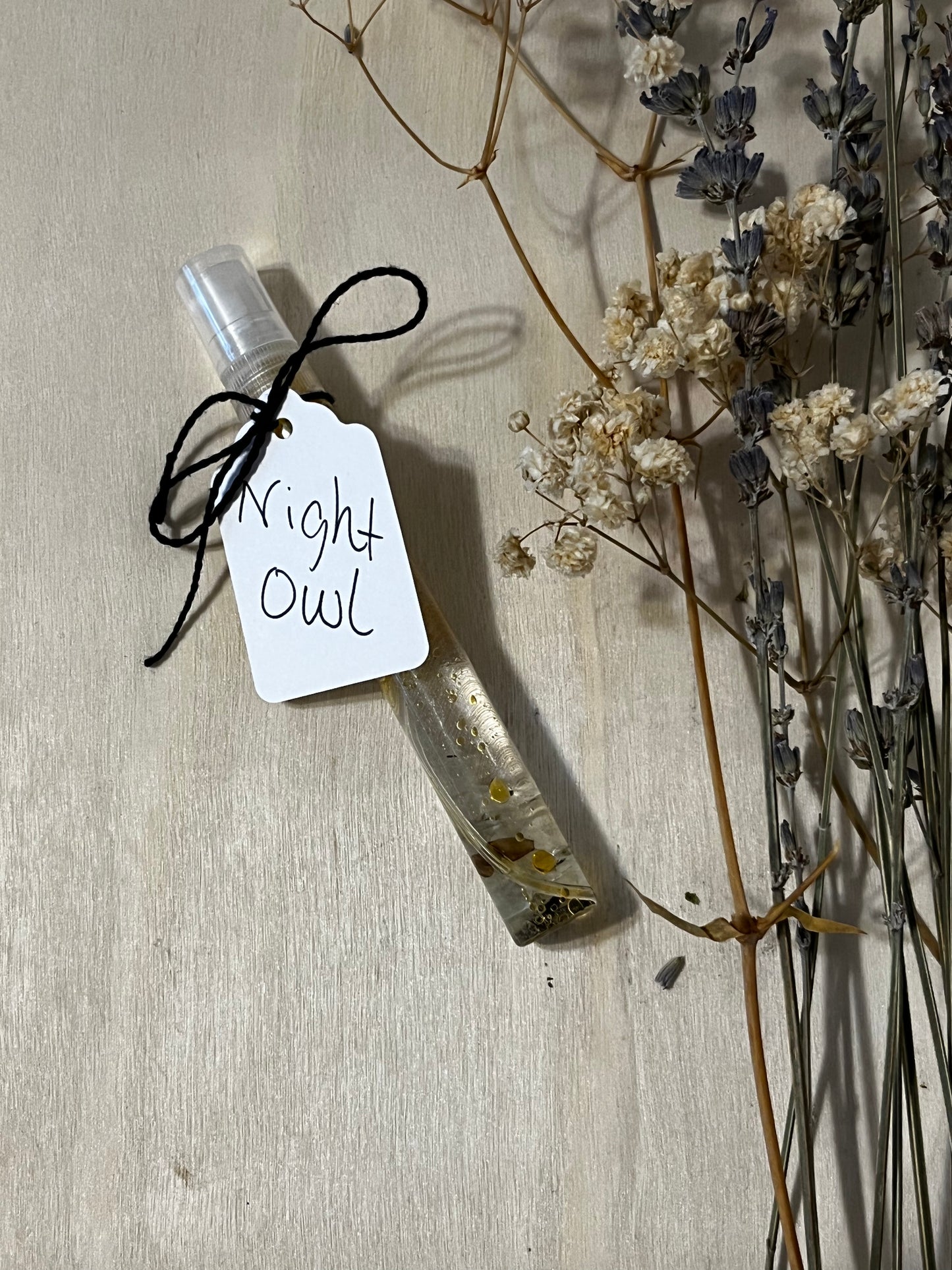 Night Owl Crystal Charged Essential Oil Body Spray