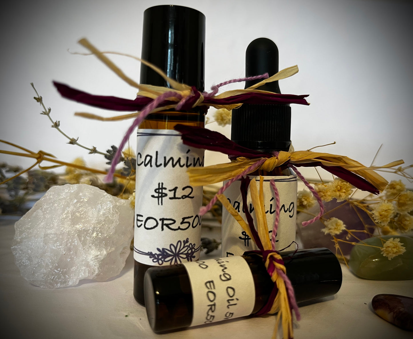 Calming Crystal Charged Essential Oil Dropper