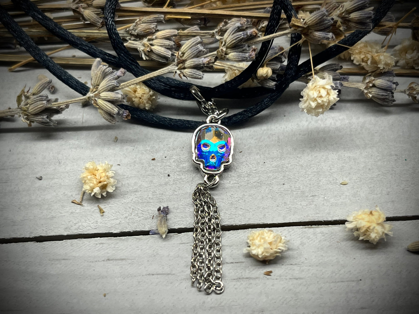 Swarovski Skull Charm / Necklace