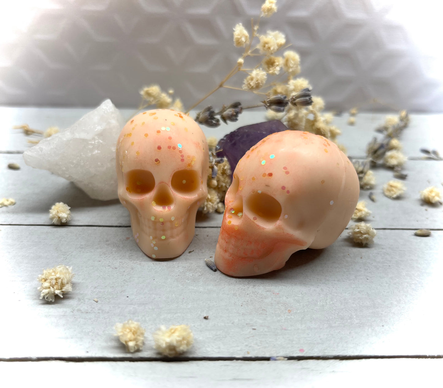 Sunshine Tangerine & Vanilla Mini Skull Soap