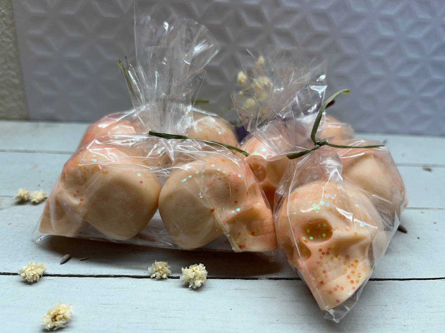 Sunshine Tangerine & Vanilla Mini Skull Soap