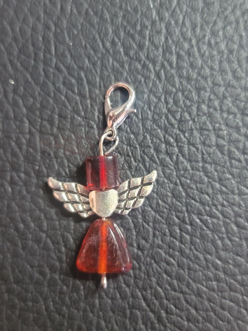 Hanging Charm Small Red Angel